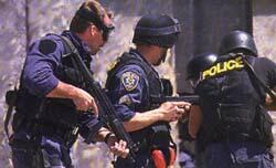 Police Raiding LEF Headquarters