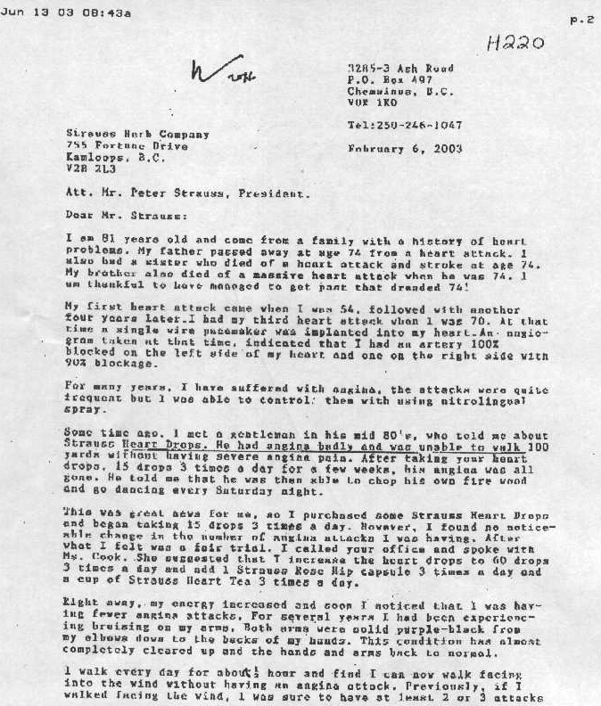 strauss testimonials