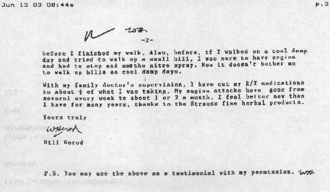 strauss testimonials
